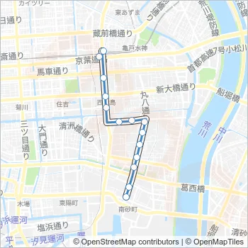 亀２３ Bus Line Map