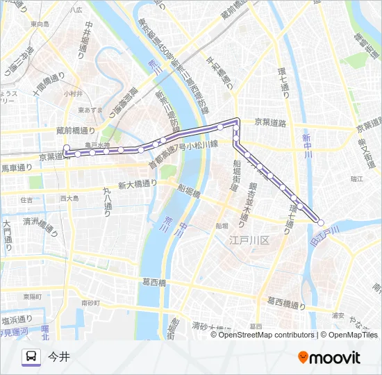亀２６ Bus Line Map