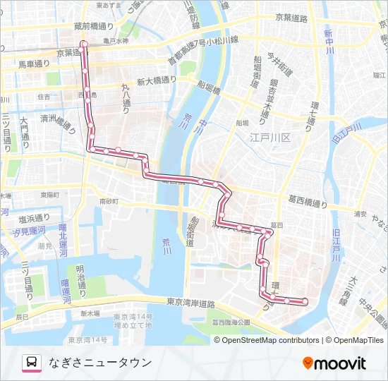 亀２９ Bus Line Map