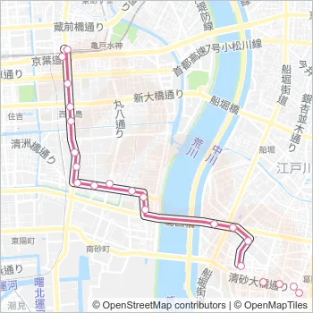 亀２９ Bus Line Map