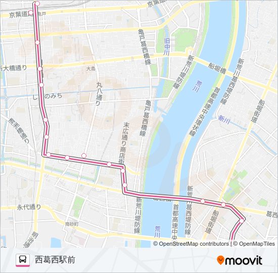 亀２９ Bus Line Map