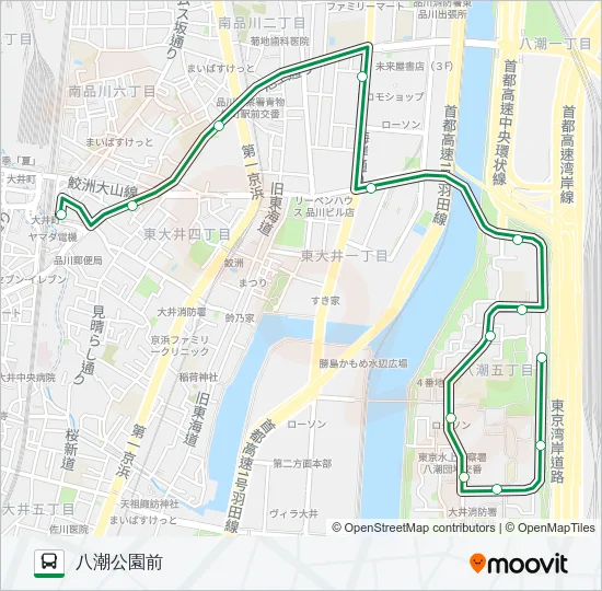 井９２ Bus Line Map