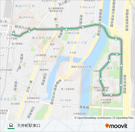 井９２ Bus Line Map