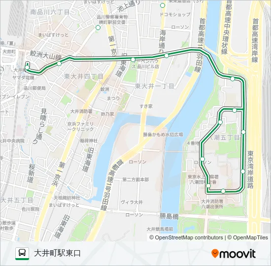 井９２ Bus Line Map