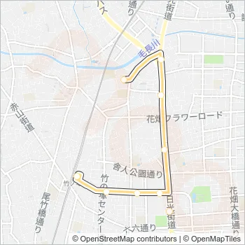 北４７ Bus Line Map