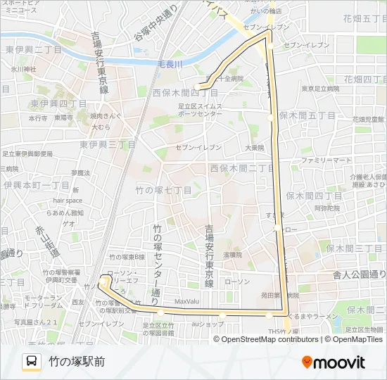 北４７ Bus Line Map