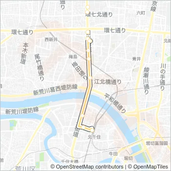 北４７ Bus Line Map