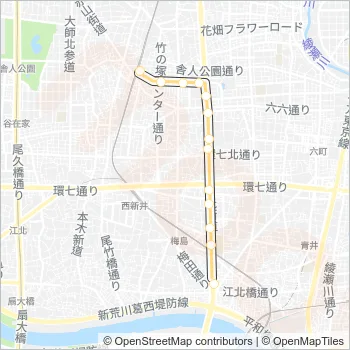 北４７ Bus Line Map