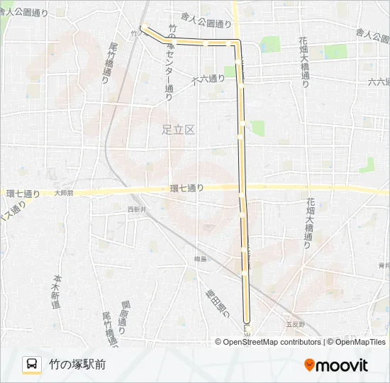 北４７ Bus Line Map