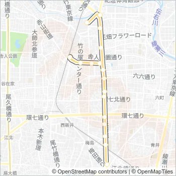 北４７ Bus Line Map