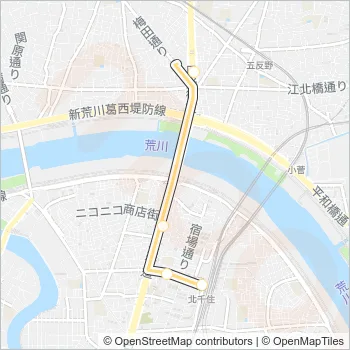 北４７ Bus Line Map