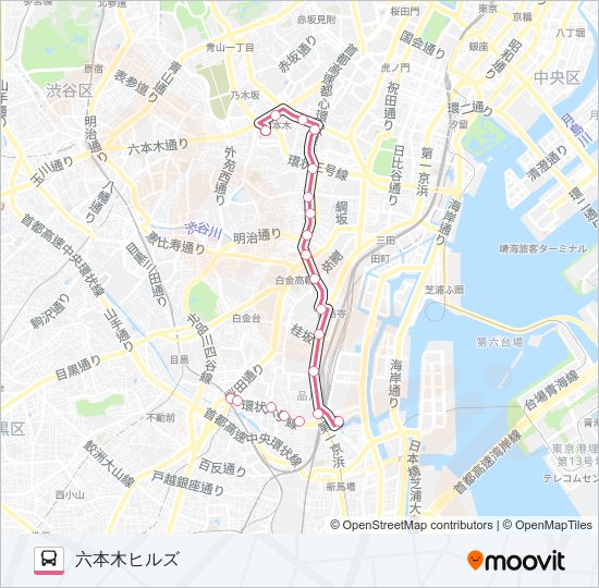 反９６ バスの路線図