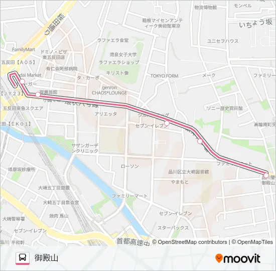 反９６ バスの路線図