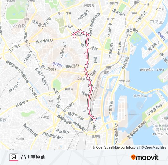 反９６ Bus Line Map
