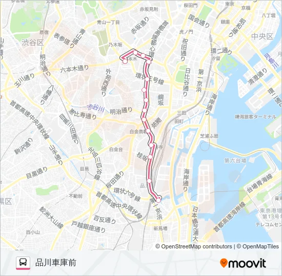 反９６ バスの路線図