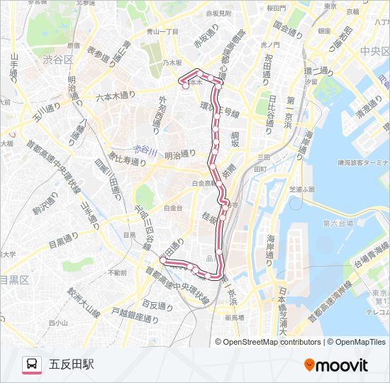 反９６ バスの路線図