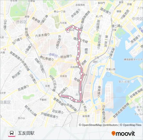 反９６ Bus Line Map