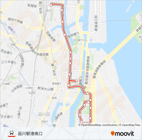 品９１ バスの路線図