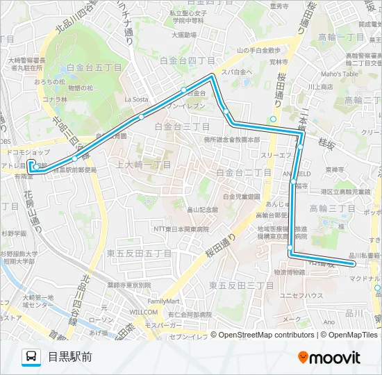 品９３ バスの路線図