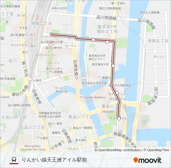 品９６ Bus Line Map