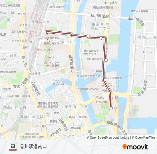 品９６ バスの路線図