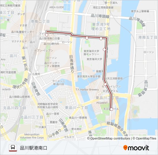 品９６ バスの路線図