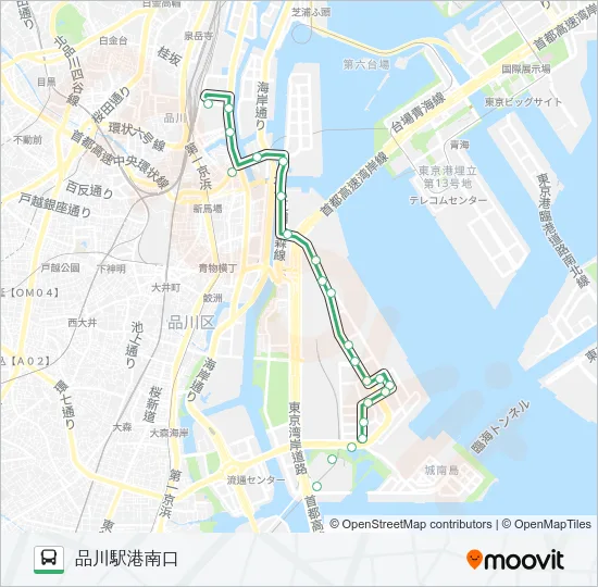 品９８ バスの路線図
