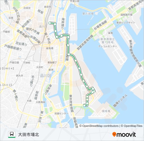 品９８ バスの路線図