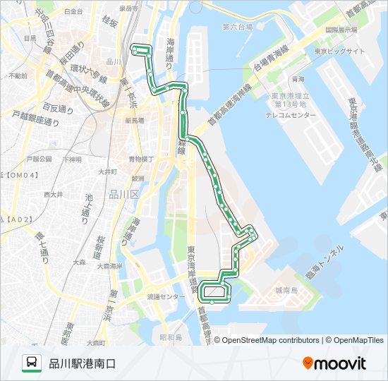 品９８ バスの路線図