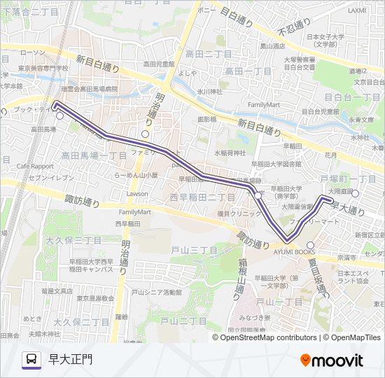 学０２ Bus Line Map