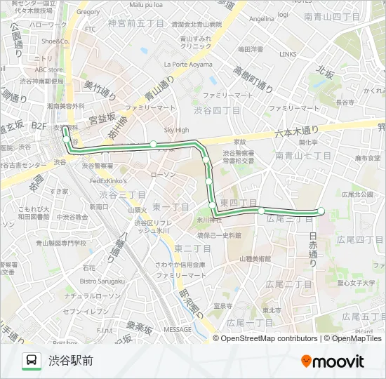 学０３ Bus Line Map