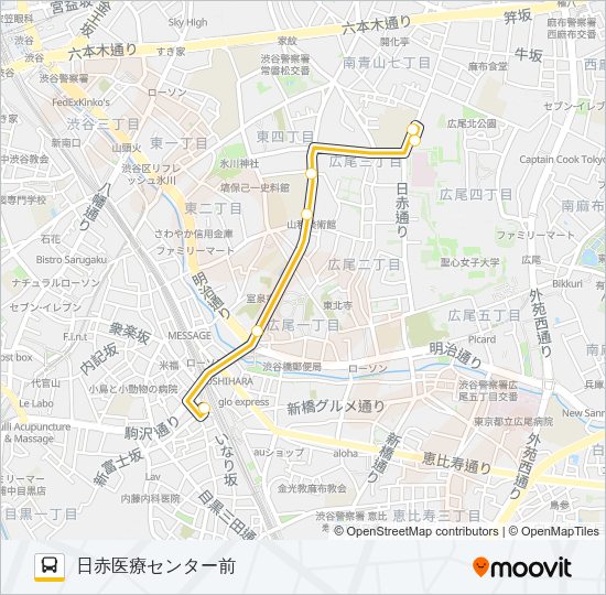 日赤 医療 センター バス オファー 路線 図