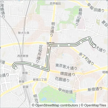 宿７５ Bus Line Map