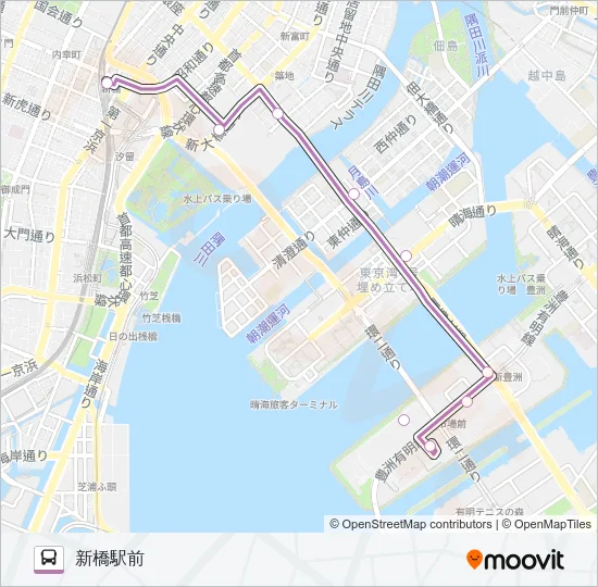 市０１ バスの路線図