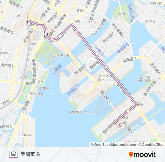 市０１ バスの路線図