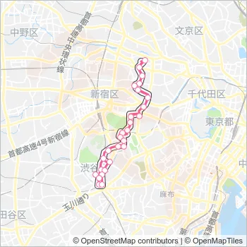 早８１ Bus Line Map