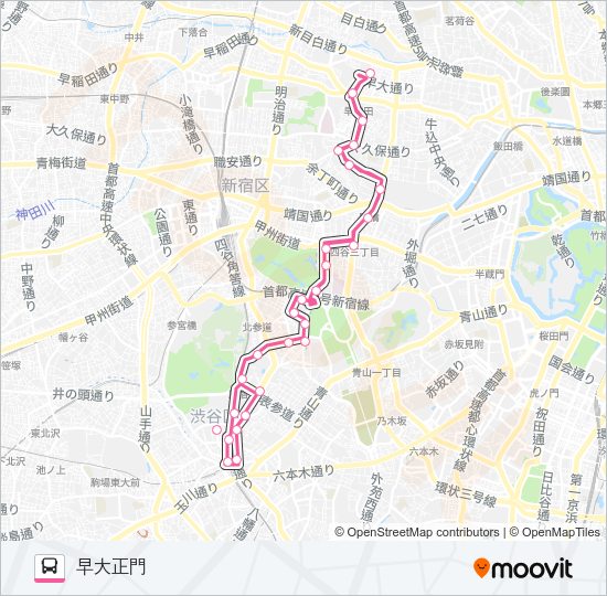 早８１ Bus Line Map