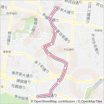 早８１ Bus Line Map