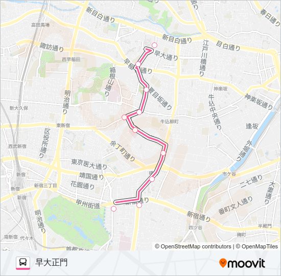 早８１ Bus Line Map