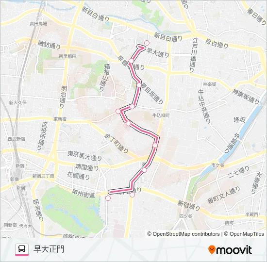 早８１ バスの路線図