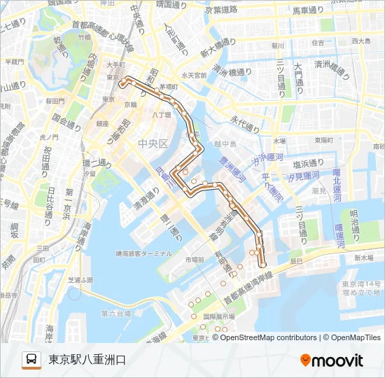 東１６ Bus Line Map