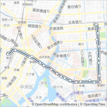 東２２ Bus Line Map