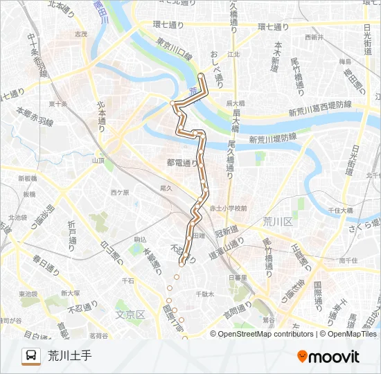 東４３ バスの路線図