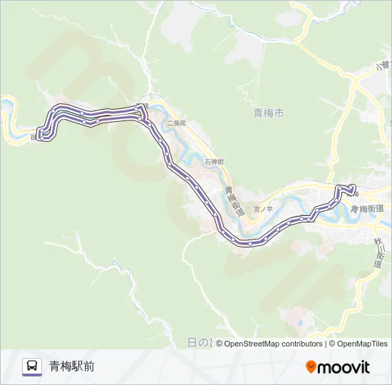 梅０１ Bus Line Map