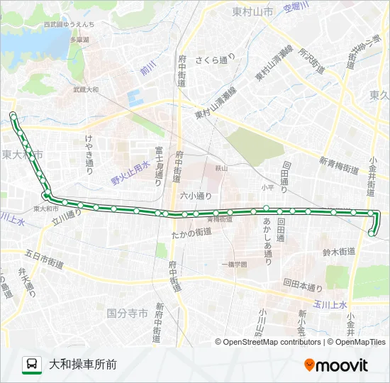 梅７０ バスの路線図
