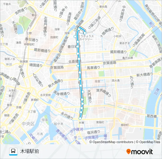 業１０ バスの路線図