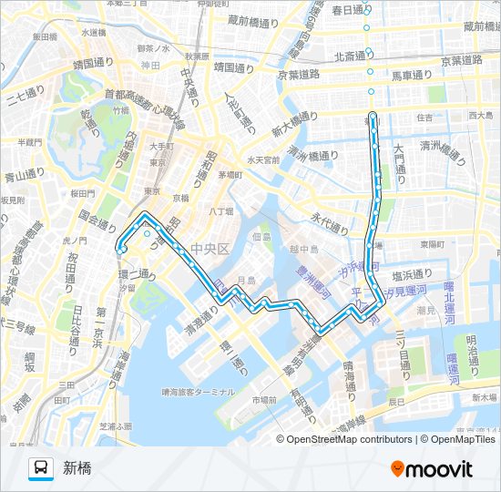 業１０ bus Line Map