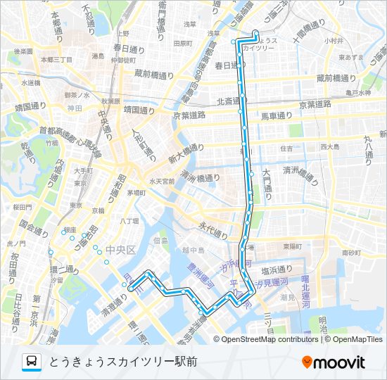 業１０ Bus Line Map