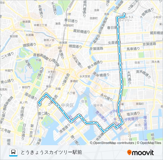 業１０ バスの路線図