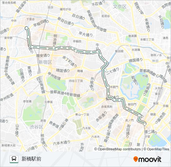 橋６３ Bus Line Map